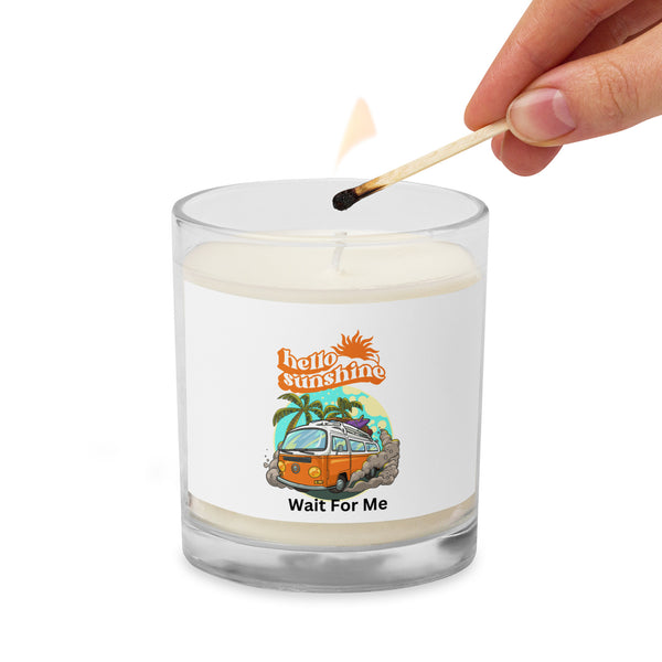 Hello Sunshine Glass jar soy wax candle