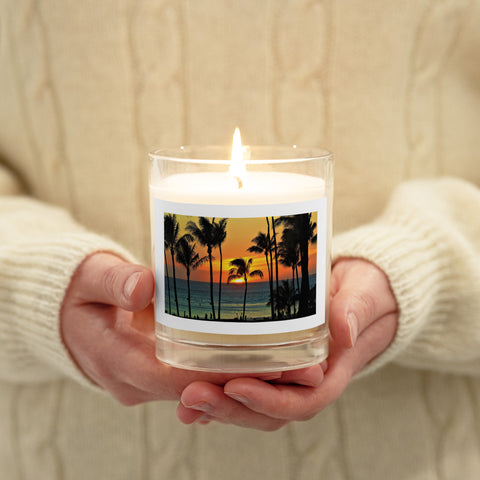 Sunset Glass jar soy wax candle