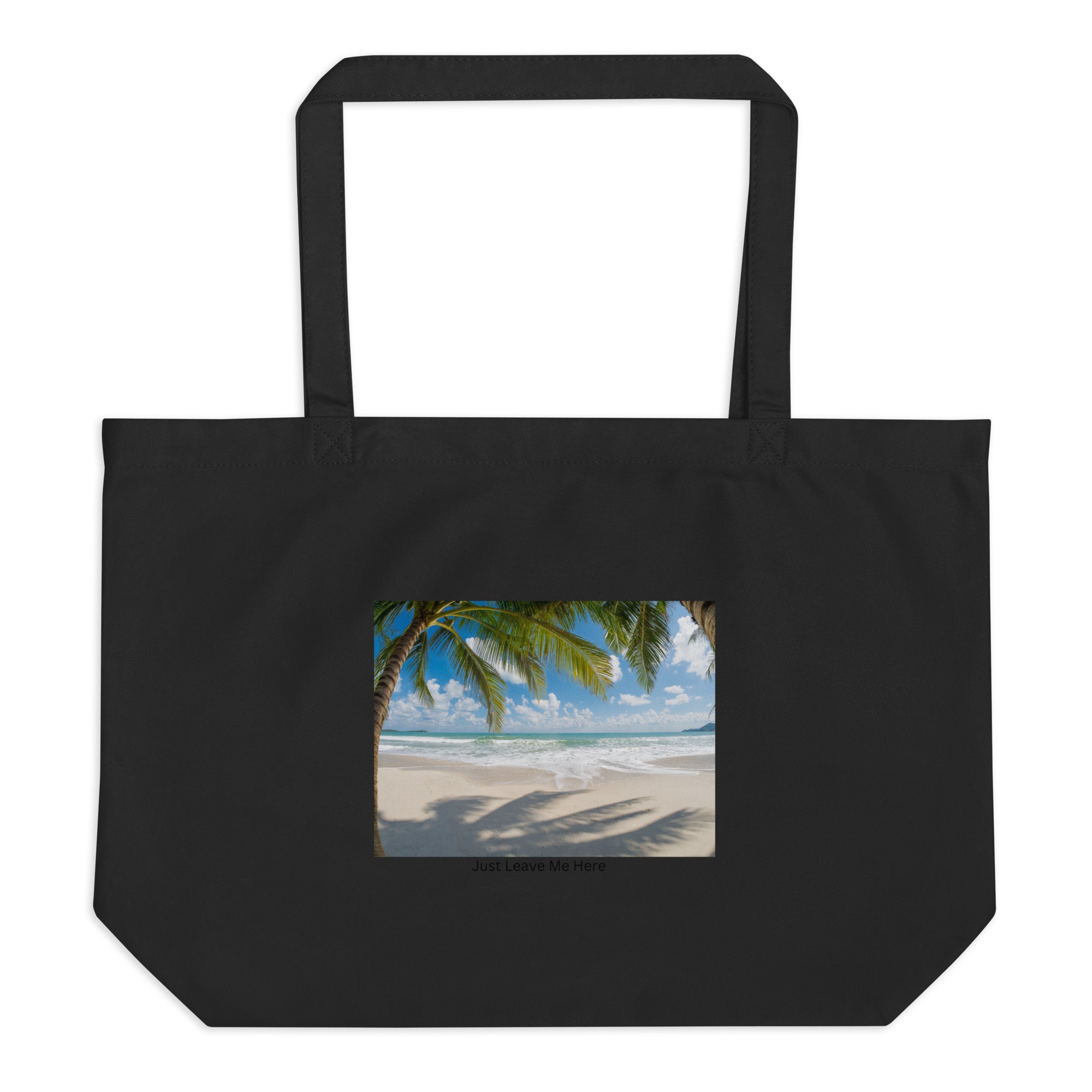 Beach Large organic tote bag