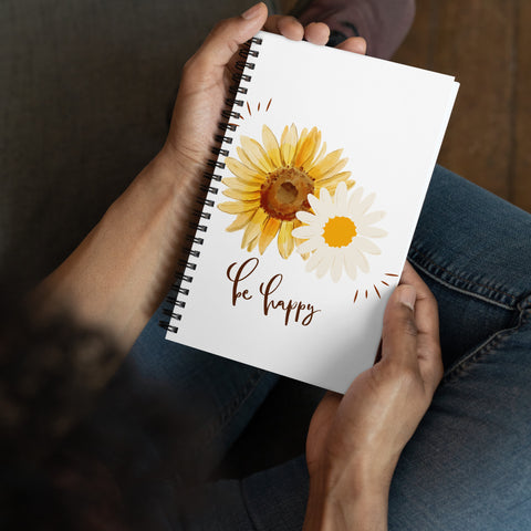 Sunflower Spiral notebook